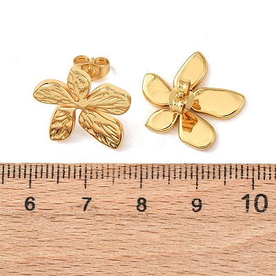 304 Stainless Steel Stud Earrings EJEW-P338-02G-1