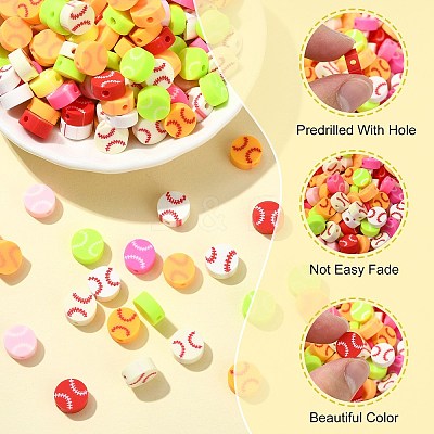 200Pcs Handmade Polymer Clay Beads CLAY-CJ0002-03-1