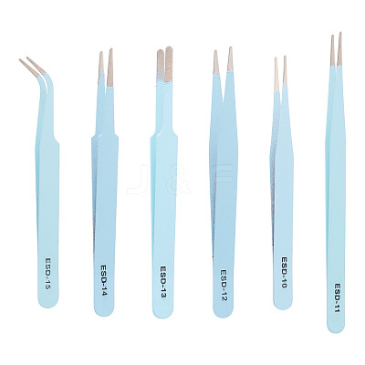 201 Stainless Steel Beading Tweezers Sets TOOL-TA0001-15C-1