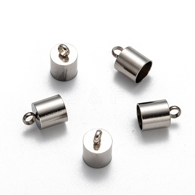 Tarnish Resistant Smooth Surface 201 Stainless Steel Cord Ends STAS-R063-94-1