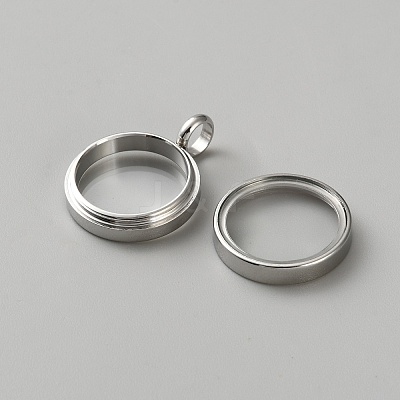 304 Stainless Steel Locket Pendants STAS-WH0033-76B-P-1