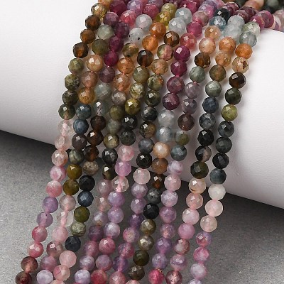 Gradient Color Natural Multicolor Tourmaline Beads Strands G-D110-A02-01-1