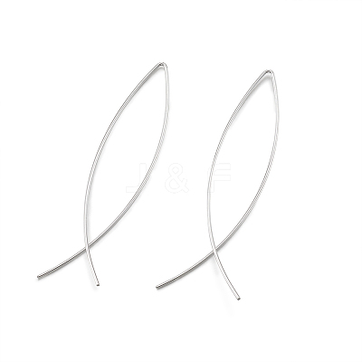 Minimalist Brass Earrings EJEW-TA0010-01S-1