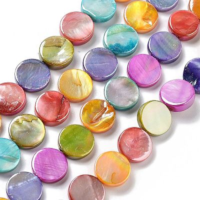 Natural Freshwater Shell Beads Strands SHEL-D082-15A-1