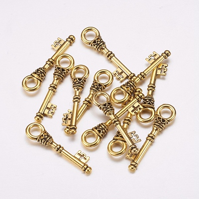 Tibetan Style Alloy Pendants TIBEP-EA10909YKG-AG-LF-1