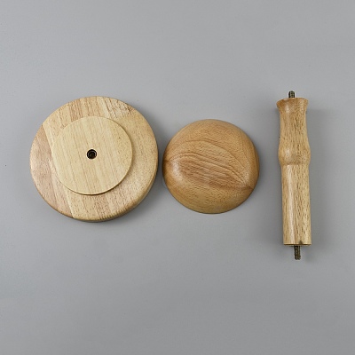 Wooden Hat Display Stands for Desktop ODIS-WH0086-240A-1