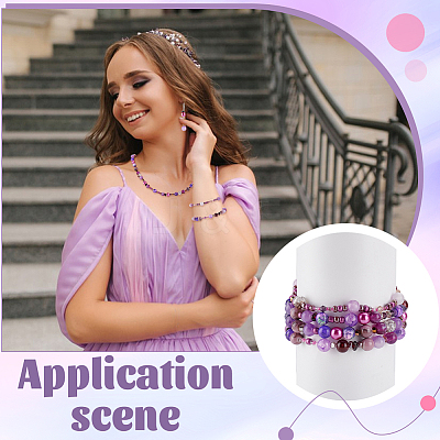 Imitate Austrian Crystal Bicone Glass & Mixed Glass Beads Findings Kits GLAA-GA0002-33-1