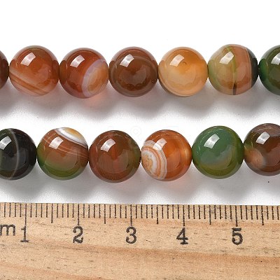 Natural Agate Beads Strands G-NH0001-G08-01-1