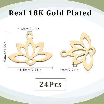 201 Stainless Steel Pendants STAS-SC0005-72G-1