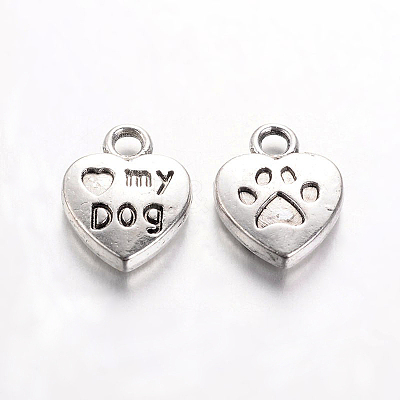 Tibetan Style Alloy Charms Pendants TIBEP-A123278-AS-FF-1