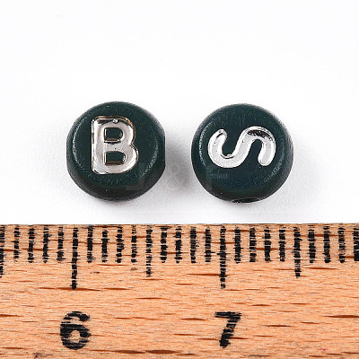 Opaque Acrylic Beads OACR-H046-02E-1