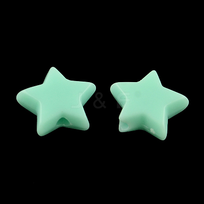 Opaque Acrylic Beads X-SACR-S743-19-1