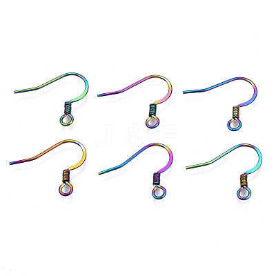 Ion Plating(IP) 304 Stainless Steel French Earring Hooks STAS-S119-016A-1