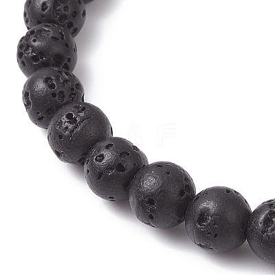 2Pcs Natural & Synthetic Mixed Gemstone Round Beads Stretch Bracelets for Men Women BJEW-JB12513-1