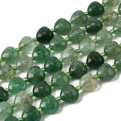 Natural Green Strawberry Quartz Beads Strands G-F799-C02-01-1