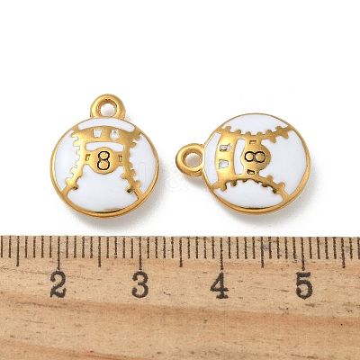 Ion Plating(IP) 304 Stainless Steel Pendants STAS-R008-07G-01-1