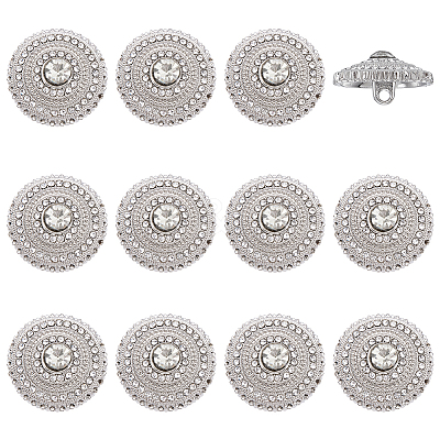 12PC 1-Hole Alloy Buttons DIY-FG0007-29P-1