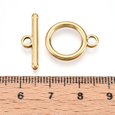 Ion Plating(IP) 304 Stainless Steel Toggle Clasps STAS-N109-27G-1