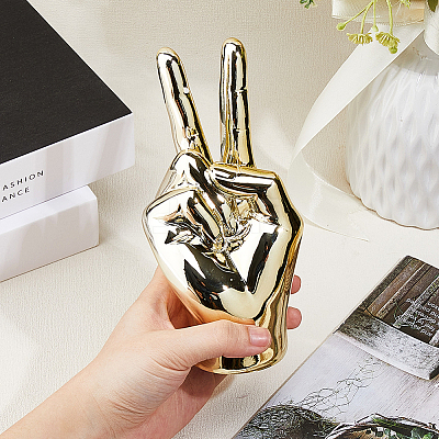 Resin Gesture Display Decorations DIY-WH0888-850-1