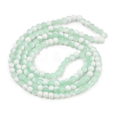 Frosted Crackle Glass Beads X1-GLAA-U001-8mm-M01-1