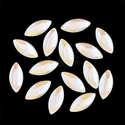 Transparent K9 Glass Cabochons GGLA-S048-5x10-001MI-1