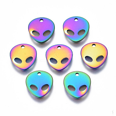 Ion Plating(IP) 201 Stainless Steel Charms X-STAS-S119-136-1