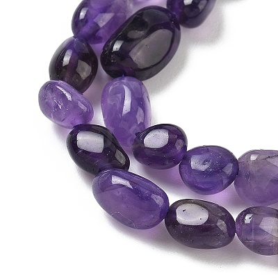 Natural Amethyst Bead Strands G-J280-08-1