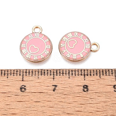 Rack Plating Alloy Enamel Pendants ENAM-N070-01A-02G-03-1