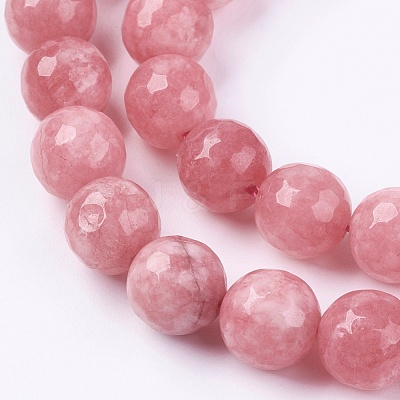 Natural White Jade Bead Strands G-R166-10mm-25-1