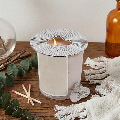 Alloy Candle Lids DIY-WH0308-966AS-1