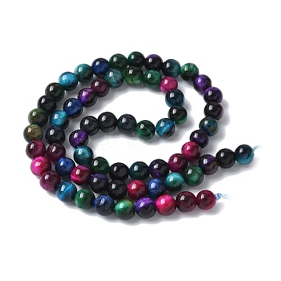 Natural Tiger Eye Beads Strands X-G-B133-A02-6MM-06-1