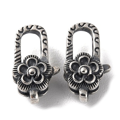925 Thailand Sterling Silver Lobster Claw Clasps STER-D003-39AS-1