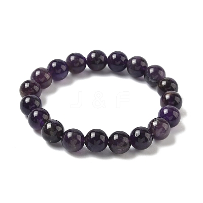 Natural Amethyst Stretch Bracelets X-B073-2-1