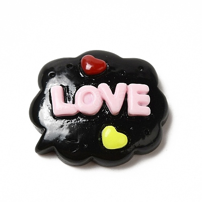 Opaque Resin Cabochons RESI-F038-04-1