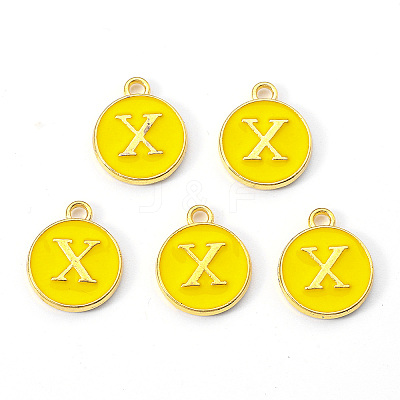 Golden Plated Alloy Enamel Charms LS-ENAM-S118-09X-1