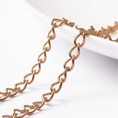 304 Stainless Steel Curb Chains STAS-D414-07-1
