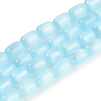 Natural Selenite Beads Strands G-F750-15-1