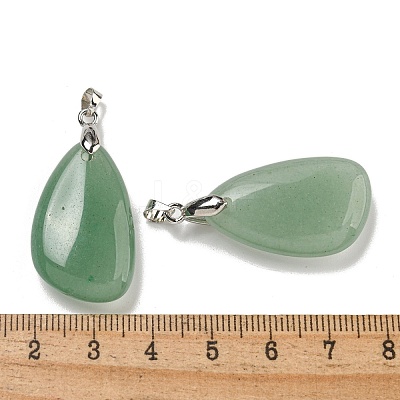 Natural Green Aventurine Pendants G-G147-02P-07-1