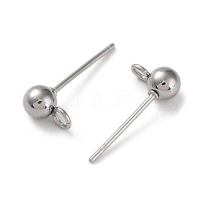 Non-Tarnish 304 Stainless Steel Stud Earring Findings STAS-M323-01A-P-1