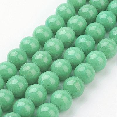 Natural Mashan Jade Round Beads Strands G-D263-10mm-XS19-1