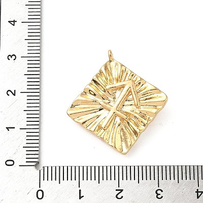 Brass Micro Pave Cubic Zirconia Enamel Pendants KK-L250-08G-10-1