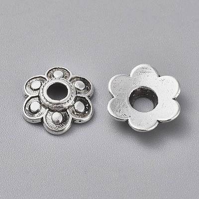 Tibetan Style Alloy Bead Caps X-LF10362Y-NF-1