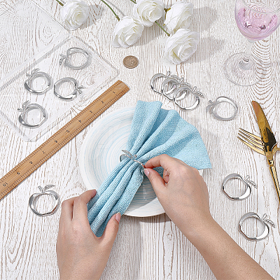 12Pcs Alloy Napkin Rings AJEW-FG0005-86P-1