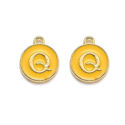 Golden Plated Alloy Enamel Charms LS-ENAM-Q437-13Q-1