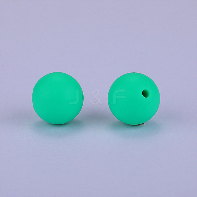 Round Silicone Focal Beads SI-JX0046A-30-1