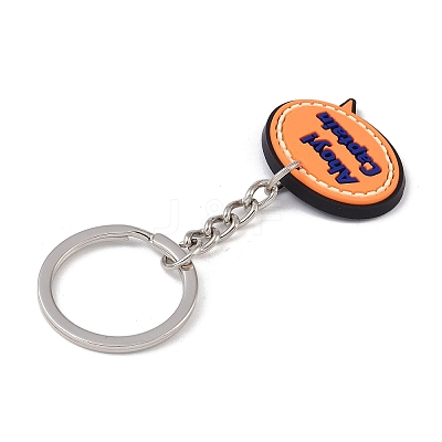 Cartoon PVC Pendant Keychain LS-KEYC-U001-01H-1