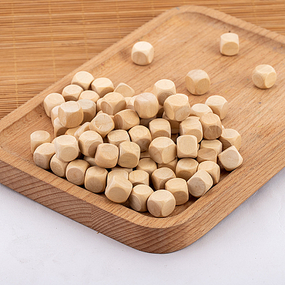 300Pcs Unfinished Schima Woods Block DJEW-SP0001-52A-1