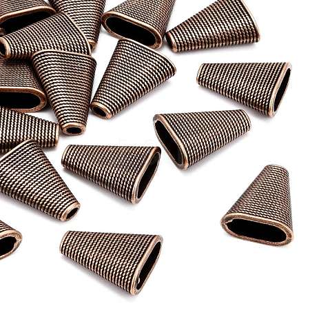 Tibetan Style Bead Cones TIBEB-00957-R-NR-1