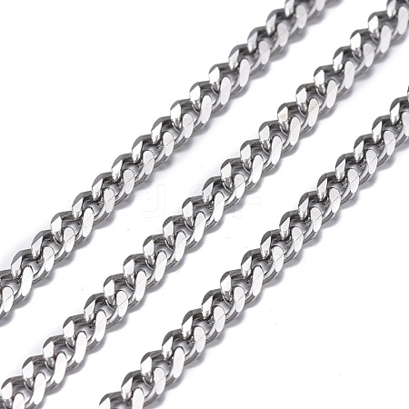 Tarnish Resistant 304 Stainless Steel Twisted Chains CHS-K010-02P-1