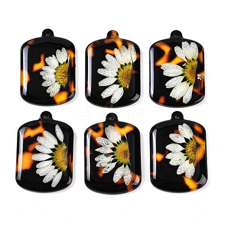 Epoxy Resin Pendants RESI-S09-01D-RS-1